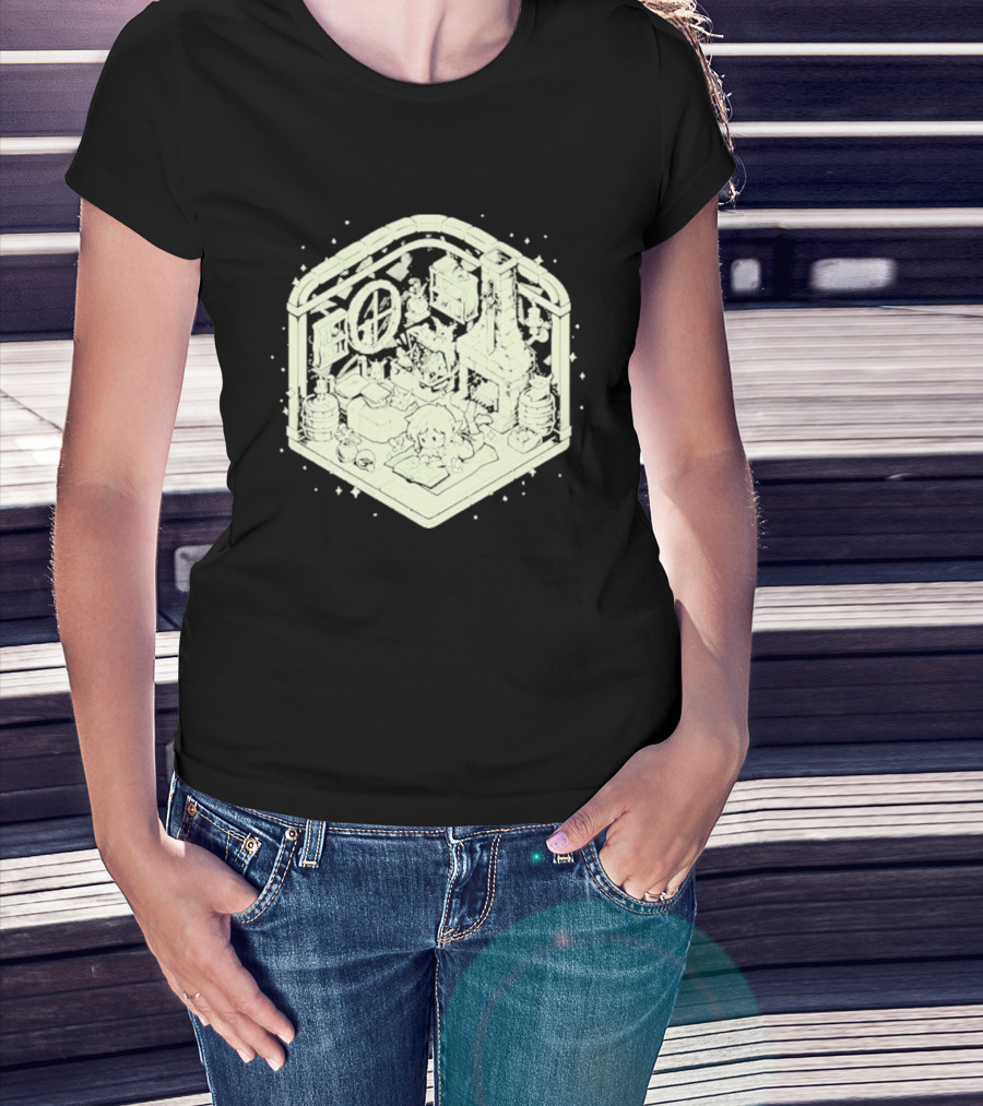Cozy Hero's Hideout Avengers Room Isometric T-Shirt
