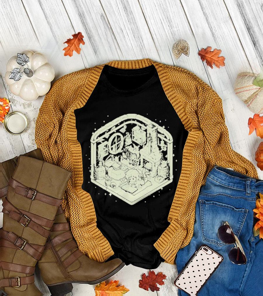 Cozy Hero's Hideout Avengers Room Isometric T-Shirt