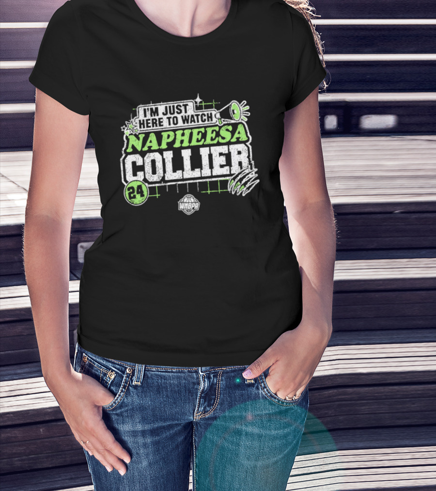 I'm Just Here To Napheesa Collier 24 Minnesota Lynx WNBA T-Shirt