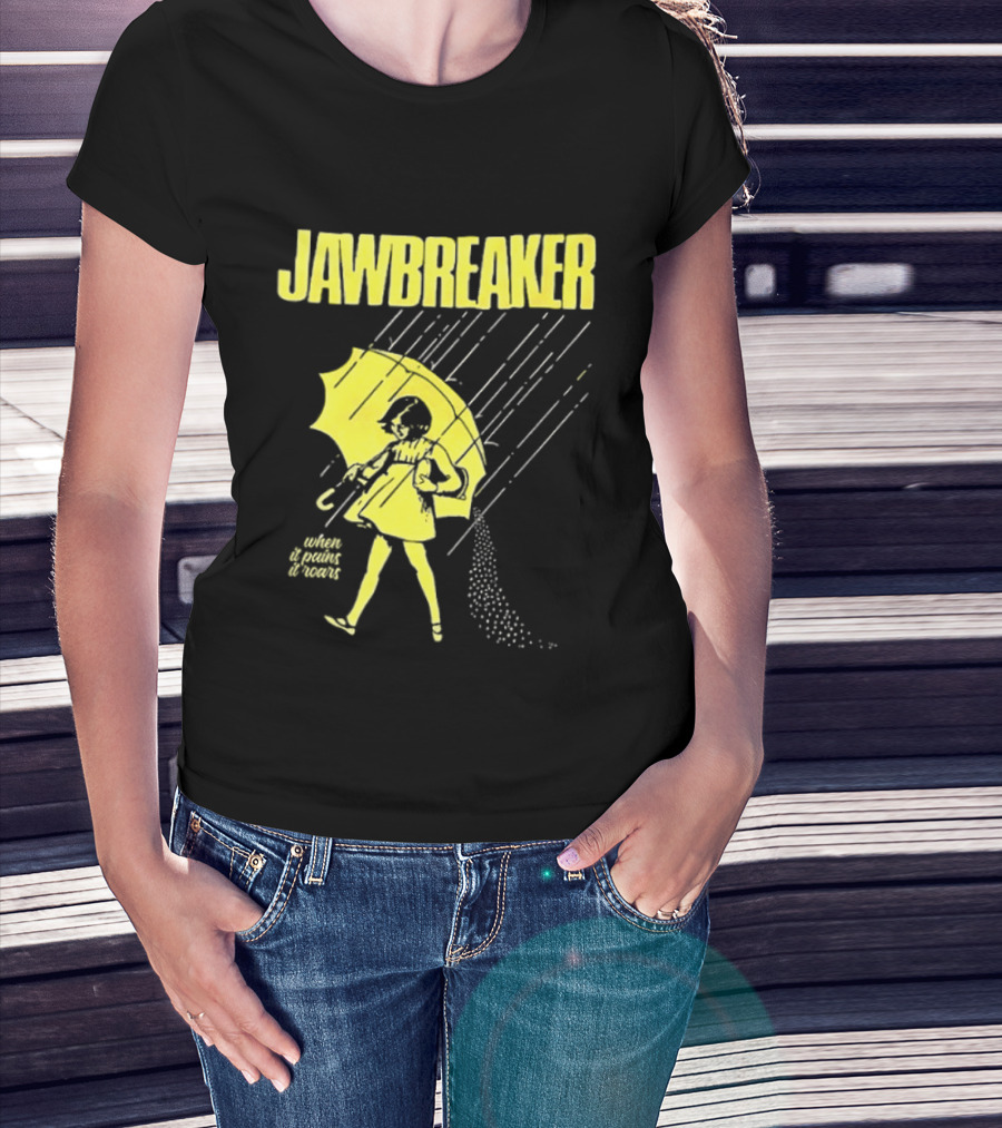 Jawbreaker When It Pains It Roars 2025 Japan Autumn Umbrella Girl T-Shirt