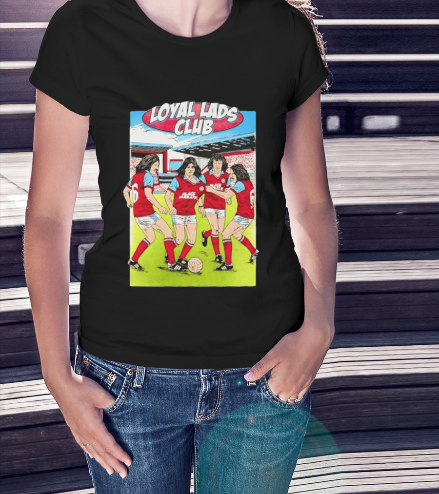 Loyal Lads Club Black Sabbath Heavy Metal Football Team Retro Comic T-Shirt