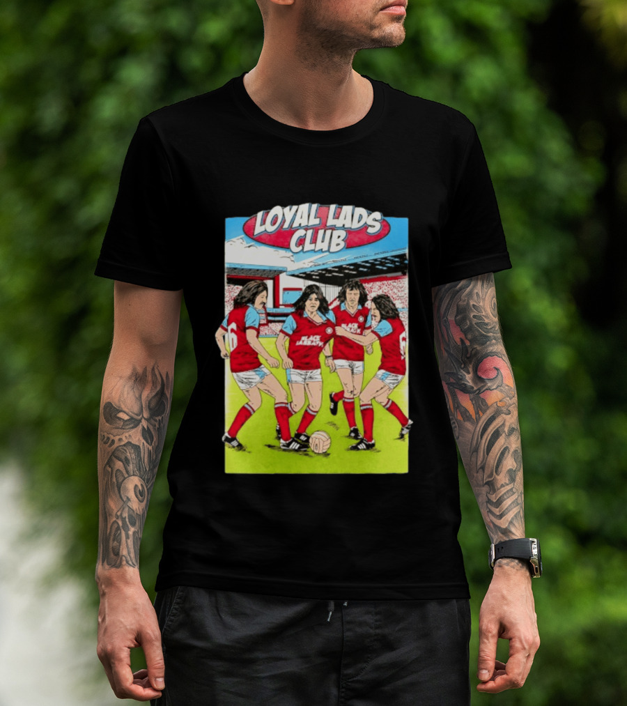 Loyal Lads Club Black Sabbath Heavy Metal Football Team Retro Comic T-Shirt
