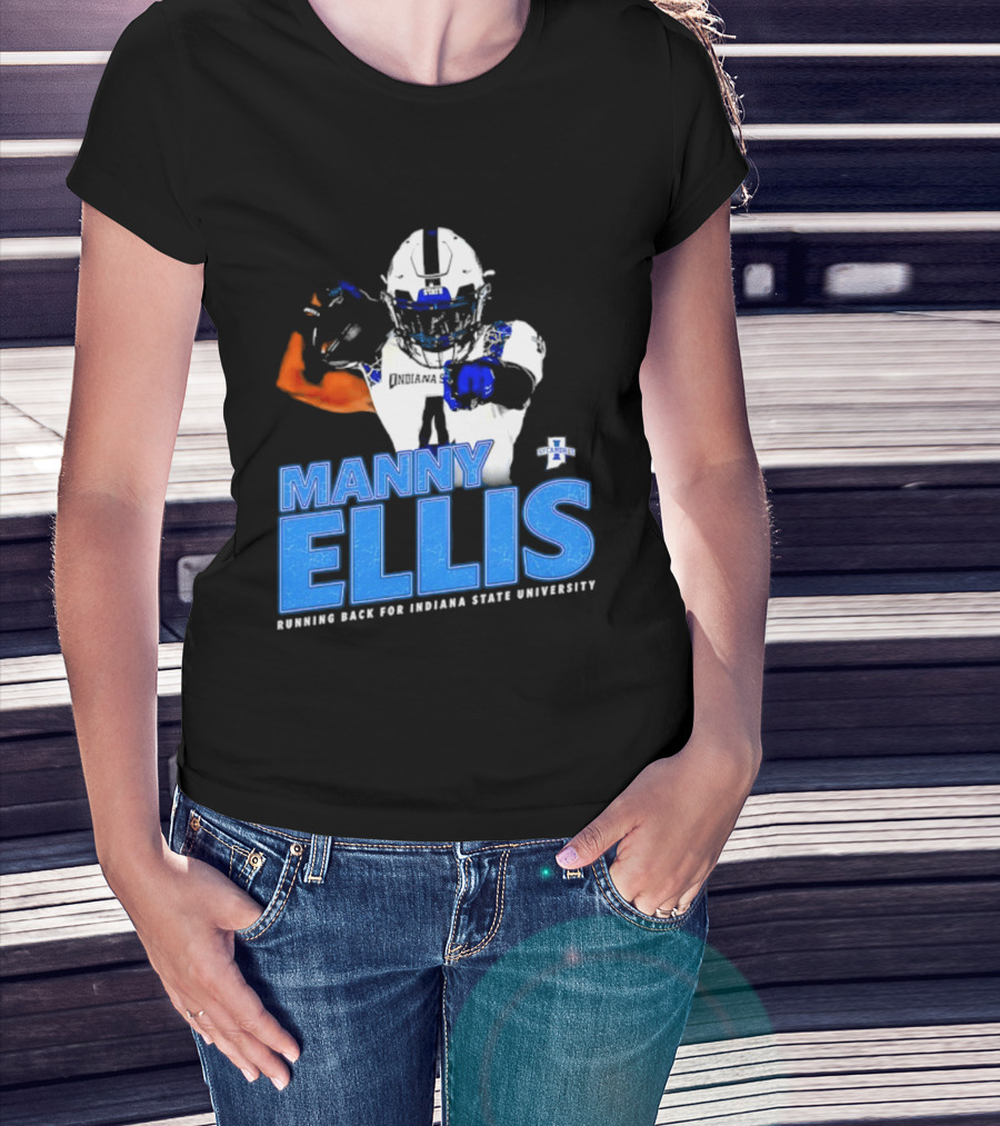 Manny Ellis Indiana State University Football Running Back T-Shirt