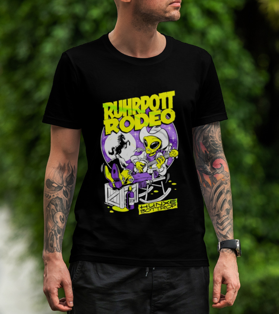 Ruhrpott Rodeo Hunxe Bottrop Extraterrestrial Banjo Player T-Shirt