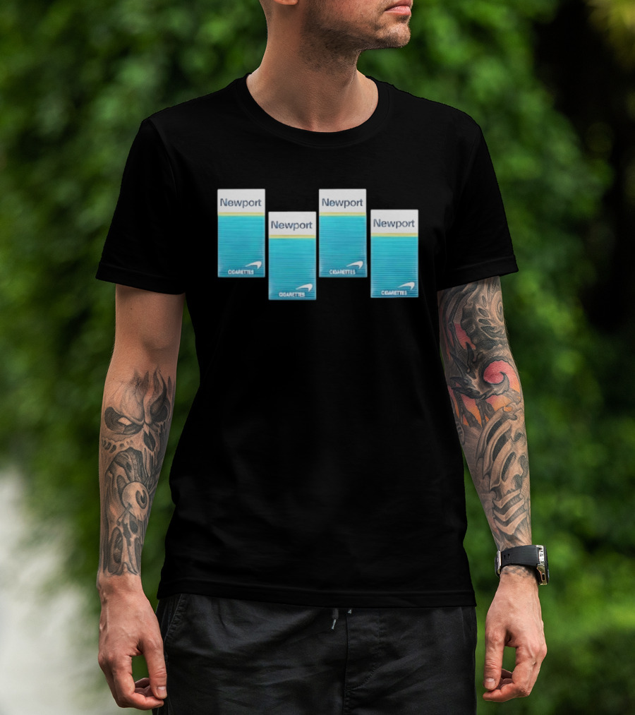 Newport Menthol Cigarettes Iconic Tobacco Packs T-Shirt