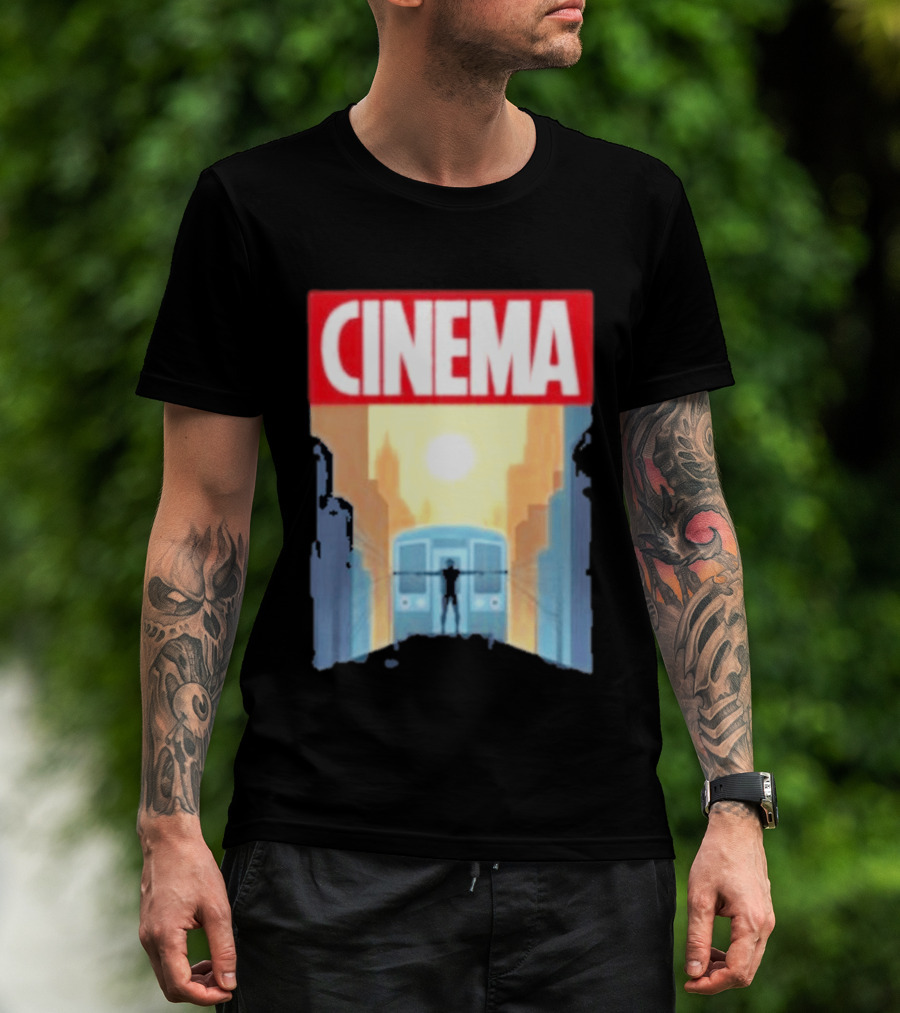 Screencrush Cinema Spidey Subway Sunset Scene T-Shirt