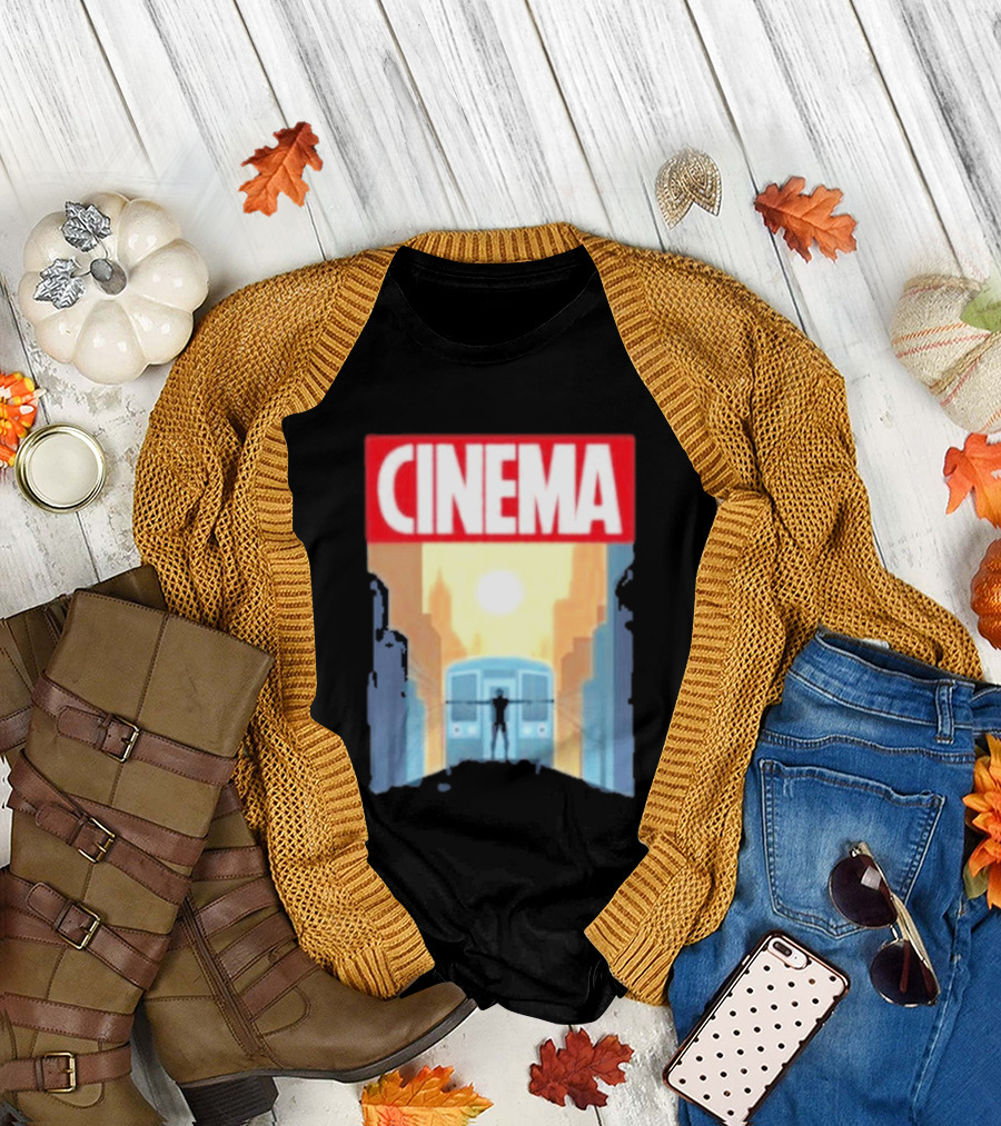 Screencrush Cinema Spidey Subway Sunset Scene T-Shirt