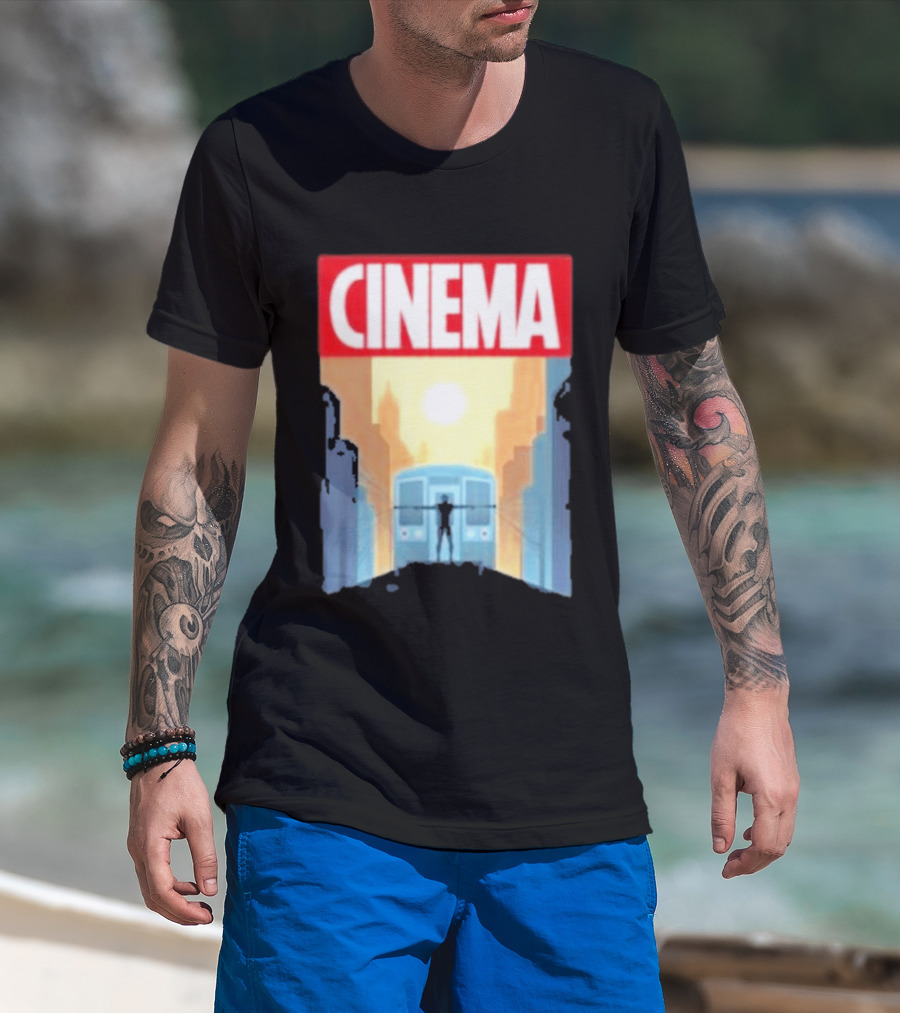 Screencrush Cinema Spidey Subway Sunset Scene T-Shirt
