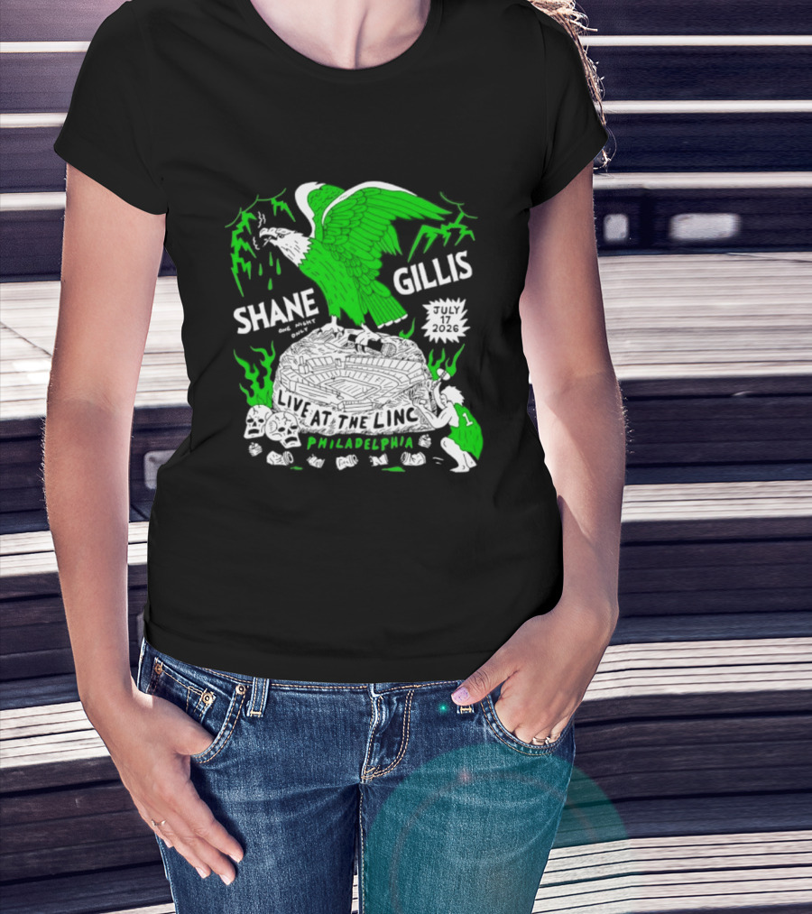 Shane Gillis Live At The Linc Philadelphia July 17 2026 Eagle T-Shirt