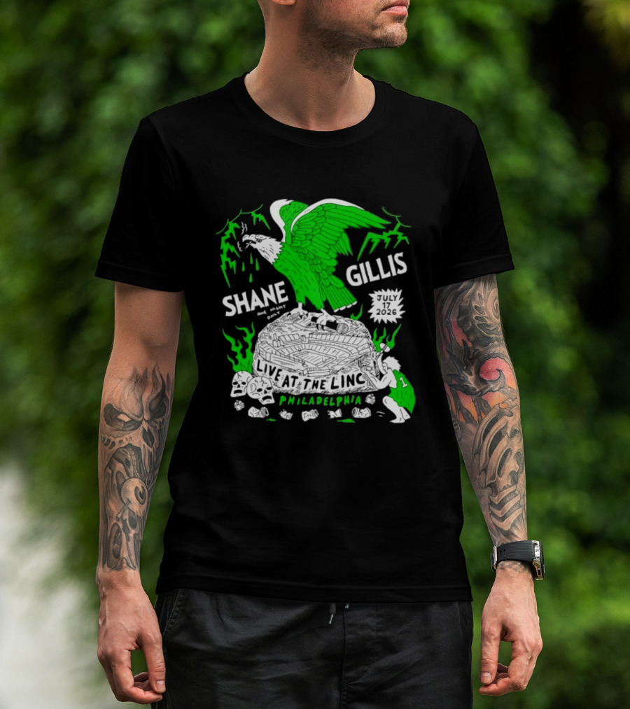 Shane Gillis Live At The Linc Philadelphia July 17 2026 Eagle T-Shirt