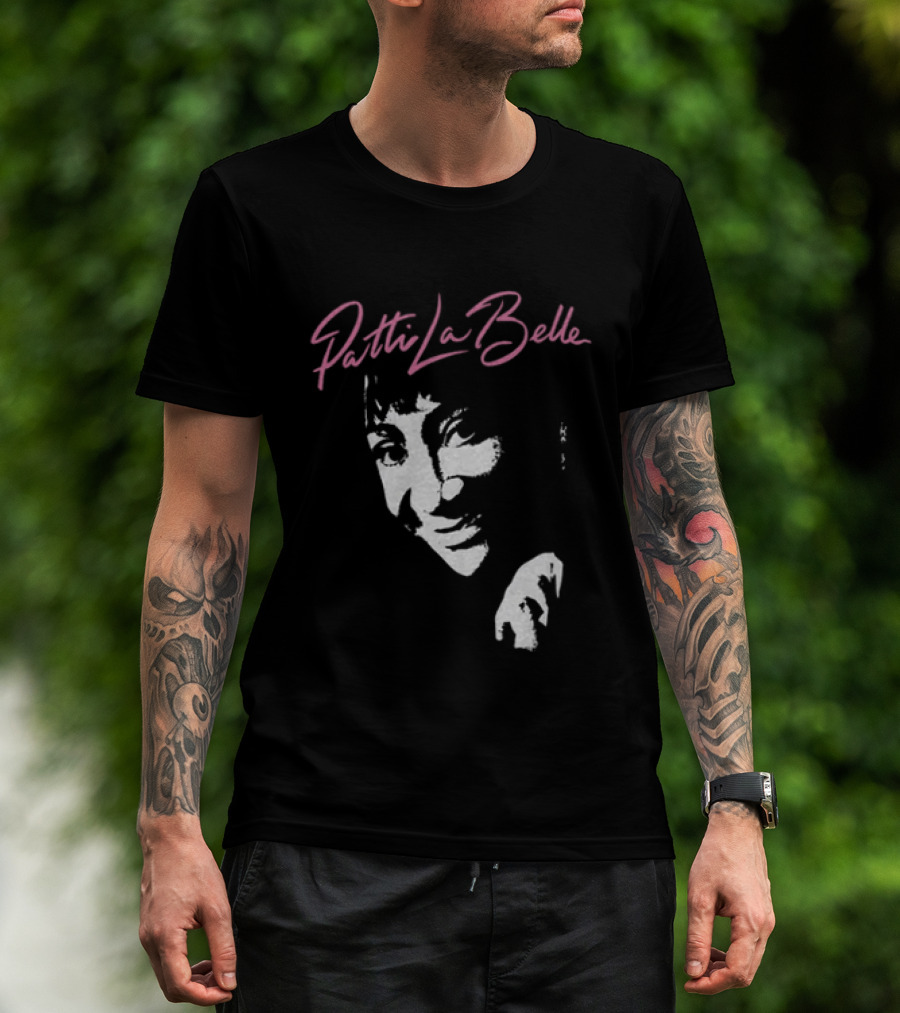 Patti LaBelle Signature Pink Name White Face T-Shirt