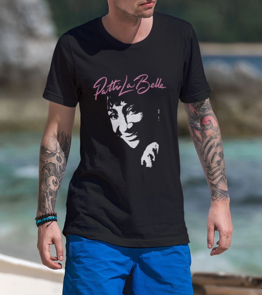 Patti LaBelle Signature Pink Name White Face T-Shirt