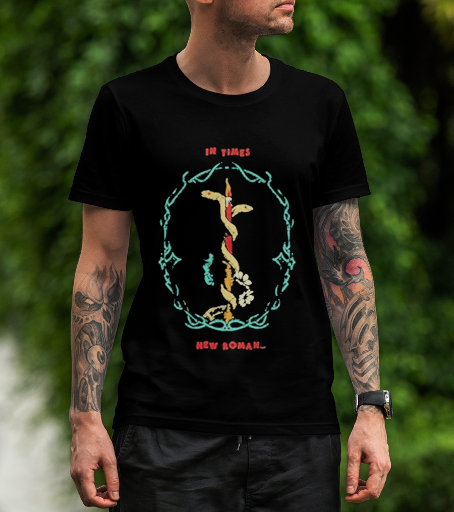 Queens Of The Stone Age In Times New Roman Snake T-Shirt