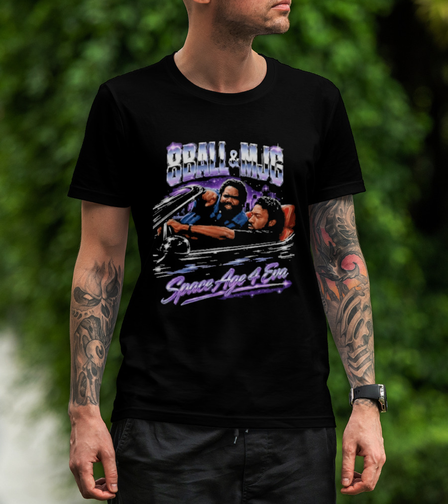 8Ball & MJG Space Age 4 Eva Retro Style Rap T-Shirt