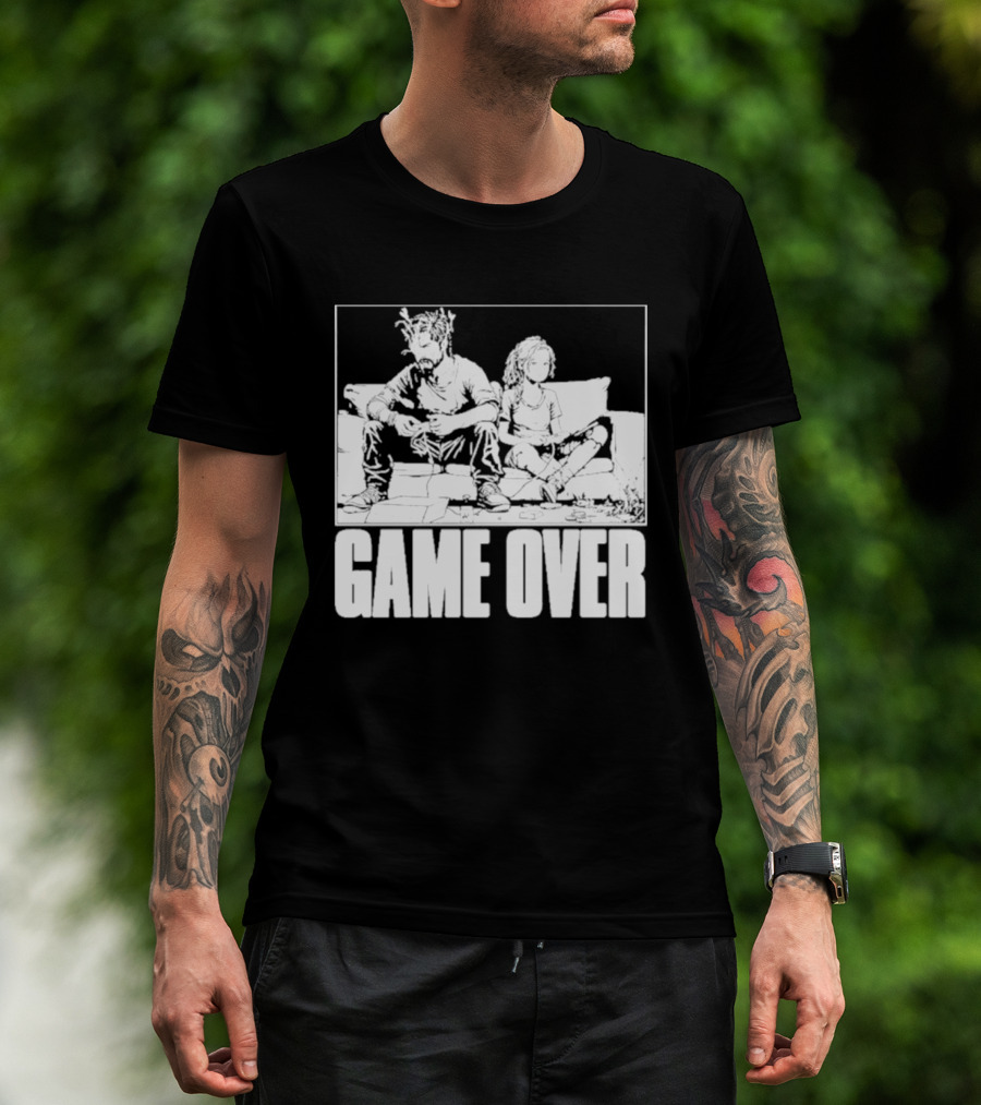 The Reel Rejects TLOU Game Over Couch Scene T-Shirt