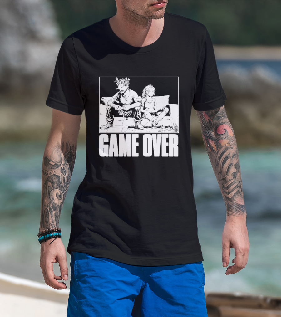 The Reel Rejects TLOU Game Over Couch Scene T-Shirt