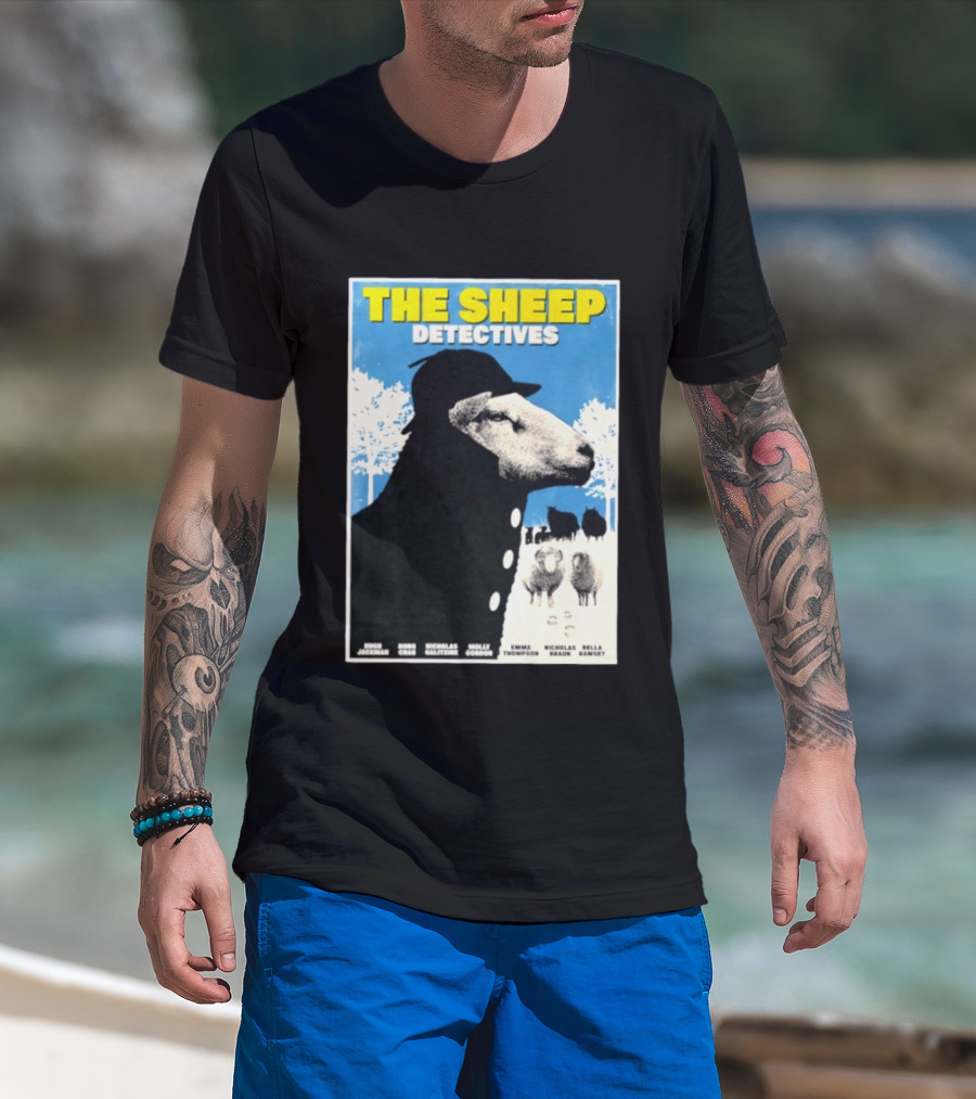 The Sheep Detectives Hugh Jackman Hong Chau Nicholas Galitzine Molly Gordon Emma Thompson Nicholas Braun Bella Ramsey T-Shirt