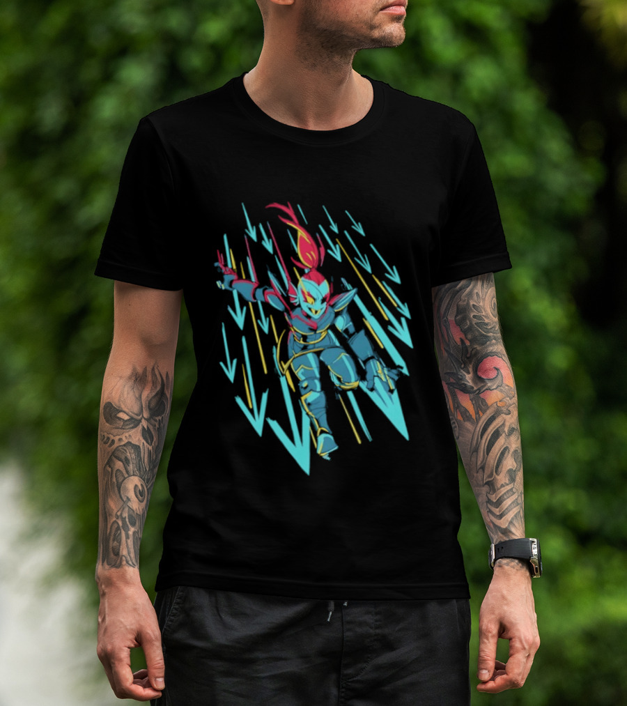 Undyne Onslaught 10th Anniversary Undertale T-Shirt