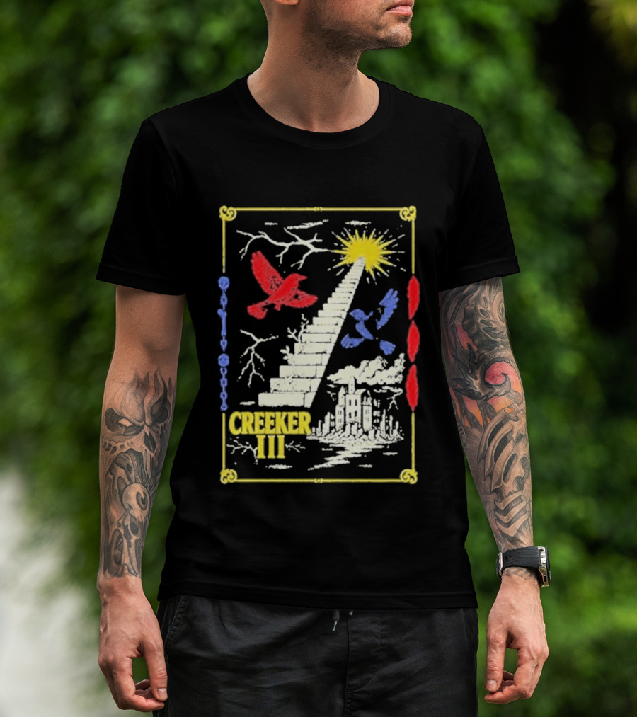 Creeker III Stairway To Sun With Red Bird And Blue Bird T-Shirt
