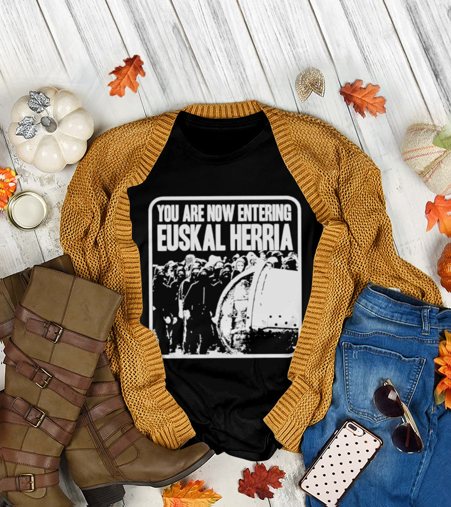 You Are Now Entering Euskal Herria Cosmic Tentacles Studio Edition Historic Basque Country Graffiti T-Shirt