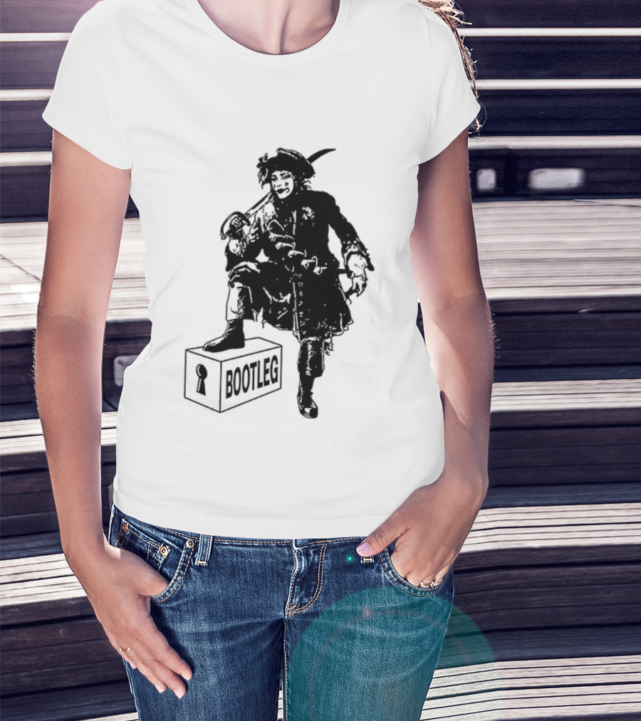 Bootleg The Garden Ghosts Spirits Shades Spectres Apparitions Pirate 2 Sided T-Shirt