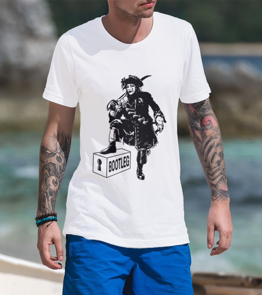 Bootleg The Garden Ghosts Spirits Shades Spectres Apparitions Pirate 2 Sided T-Shirt
