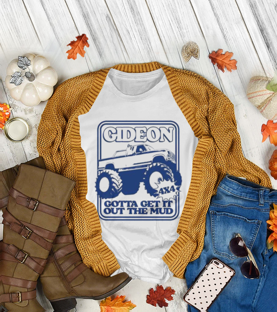 Gideon Monster Truck 4X4 Gotta Get It Out The Mud Ringer T-Shirt