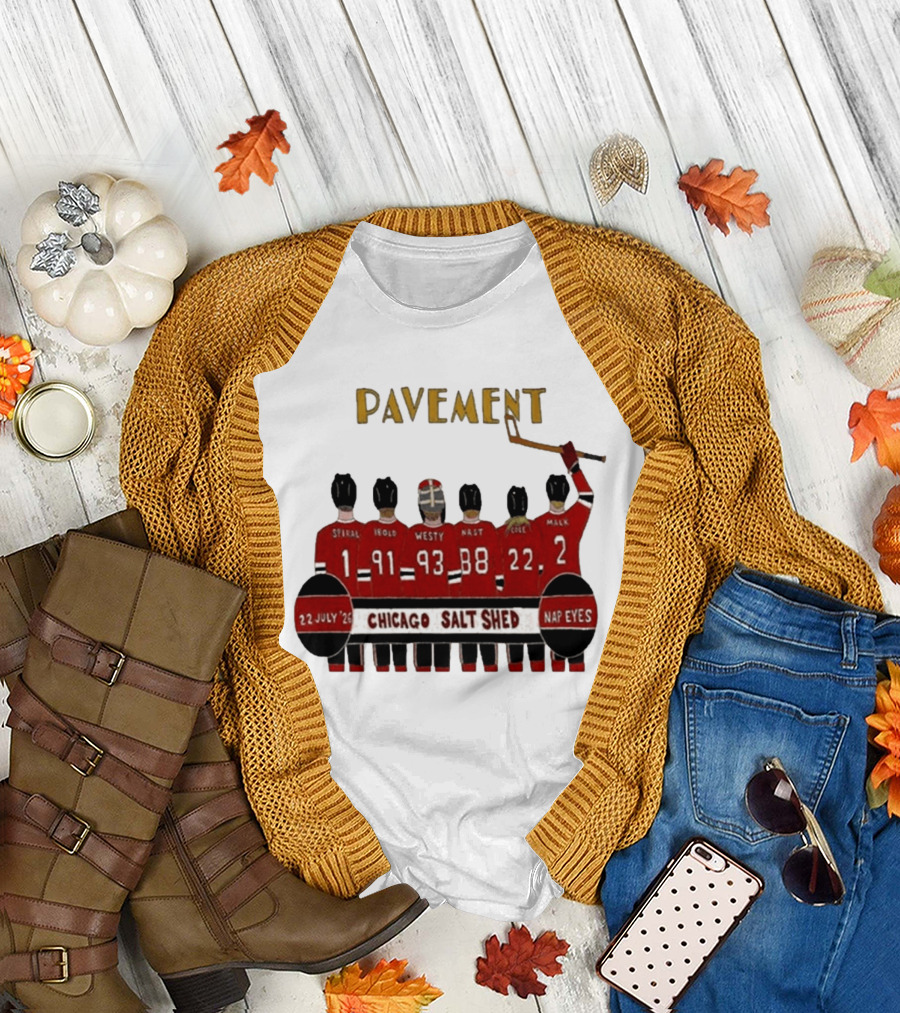 Pavement Chicago Salt Shed July 22 2026 Hockey Theme Nap Eyes Event T-Shirt