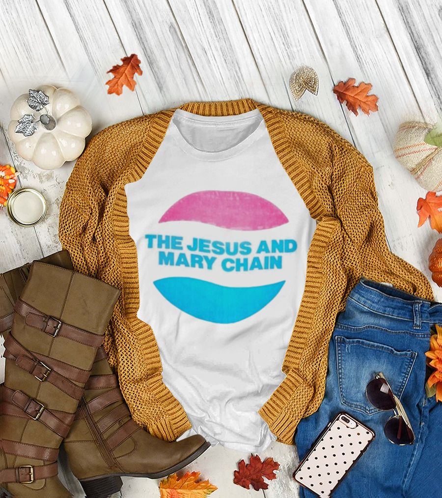 The Jesus And Mary Chain Pink Blue Lips Alternative Rock T-Shirt