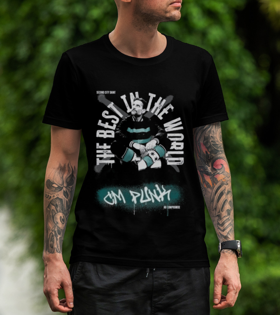 CM Punk The Best In The World Second City Saint No Compromise T-Shirt