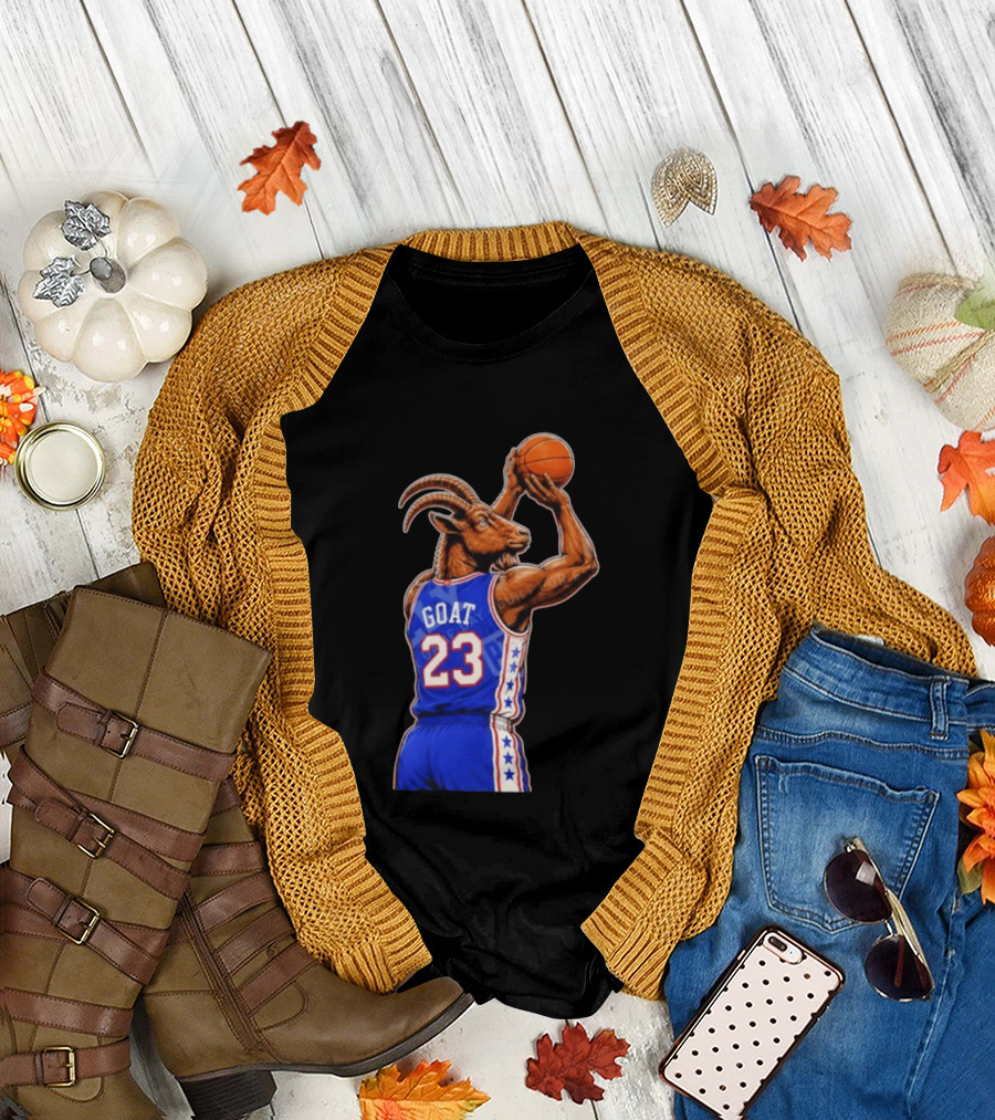 GOAT 23 Basketball Jersey Philadelphia Sixers LeBron James T-Shirt