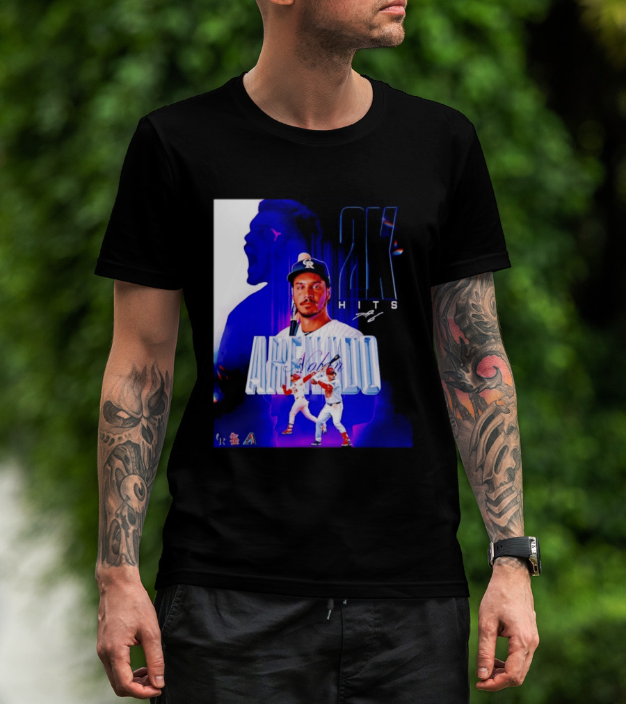 Nolan Arenado 2K Hits Retro Baseball Milestone Celebration T-Shirt