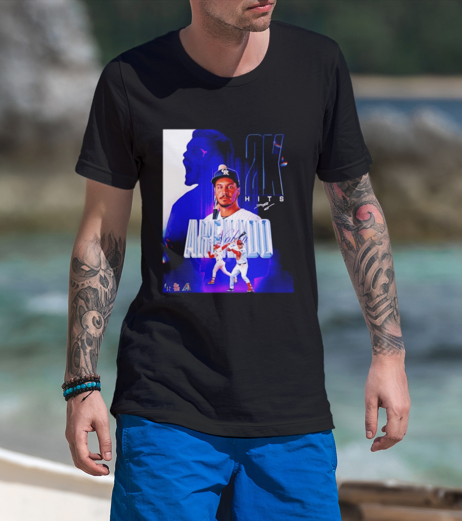Nolan Arenado 2K Hits Retro Baseball Milestone Celebration T-Shirt