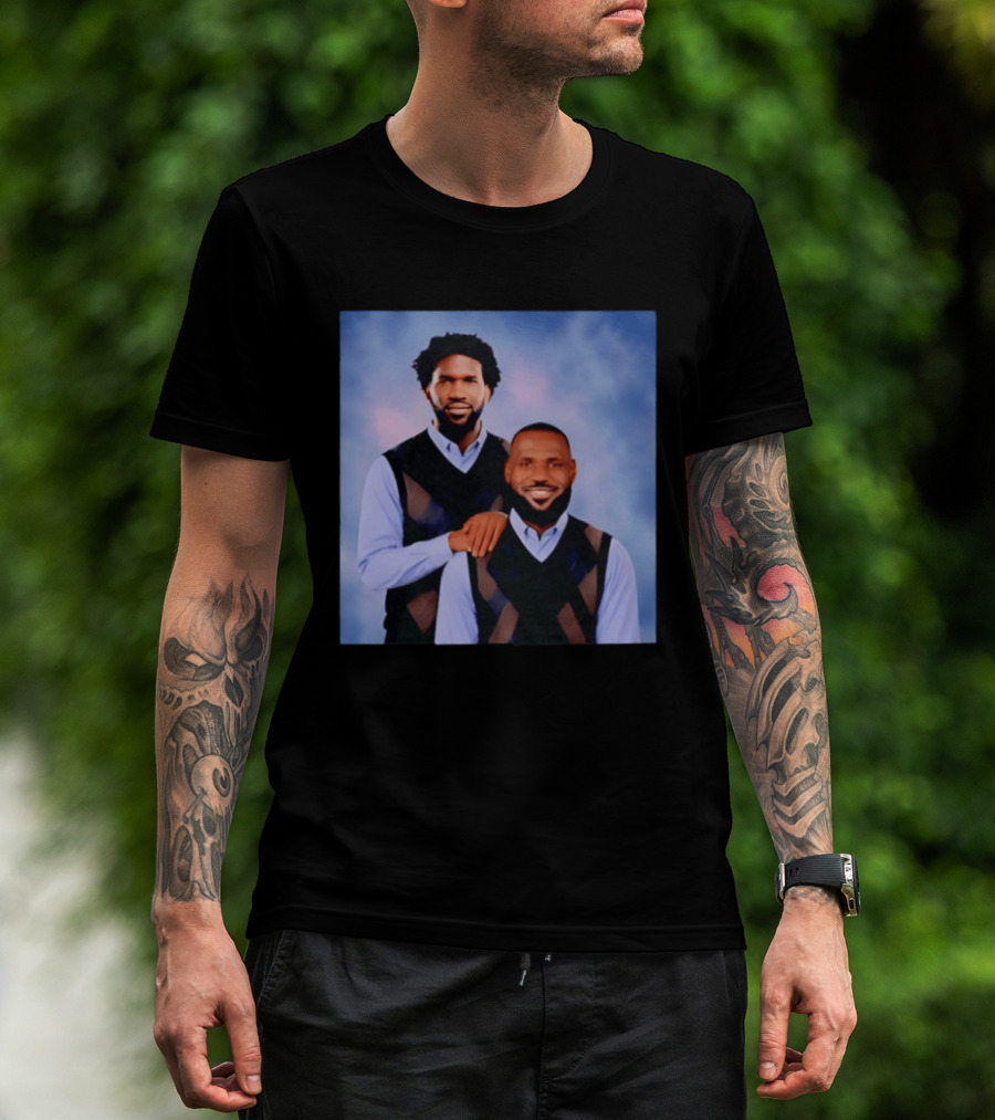 Philadelphia 76ers Lebron James Joel Embiid Step Brothers T-Shirt