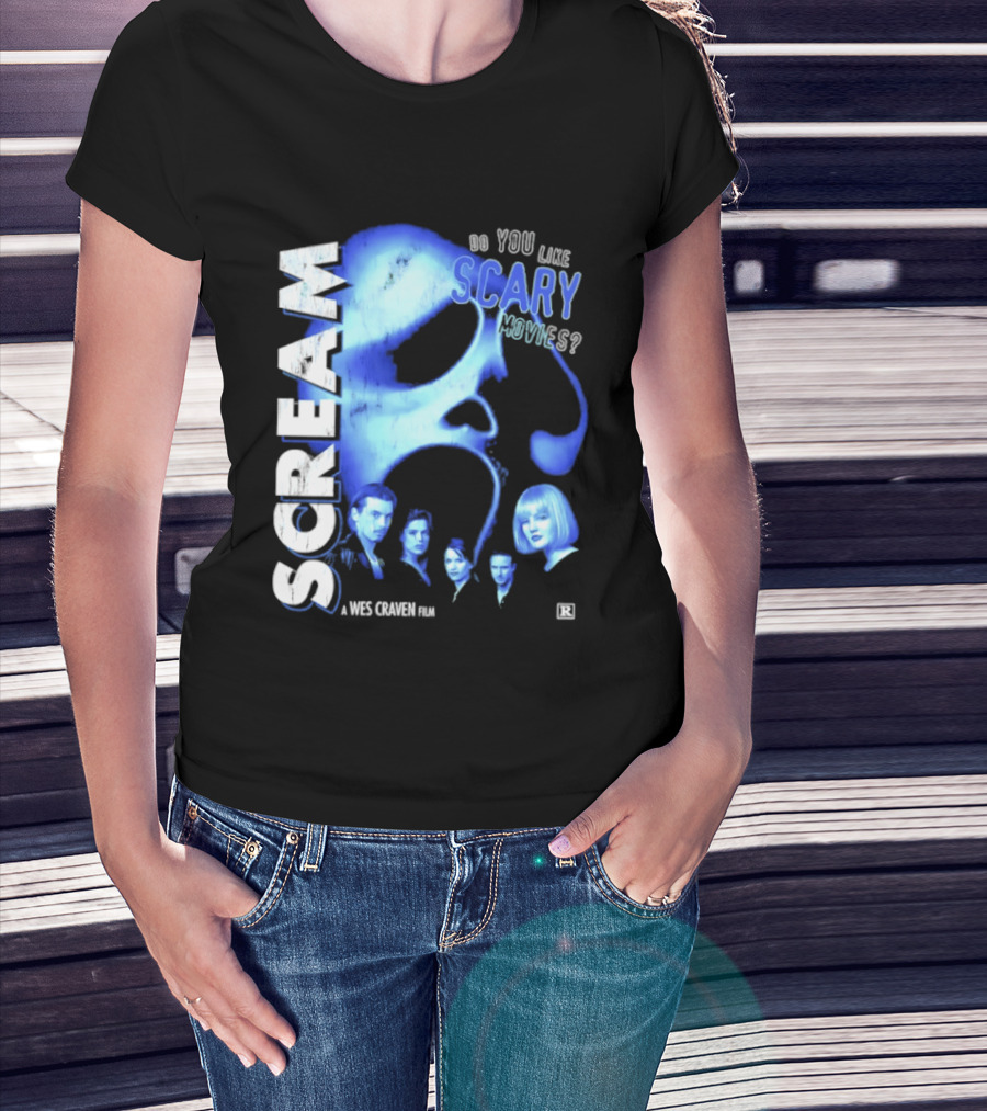 Scream Do You Like Scary Movies A Wes Craven Film Retro Collage T-Shirt