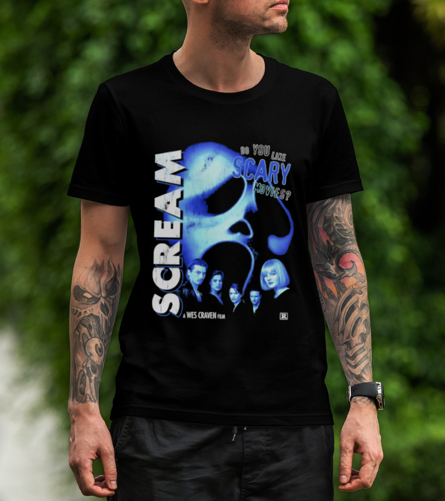 Scream Do You Like Scary Movies A Wes Craven Film Retro Collage T-Shirt