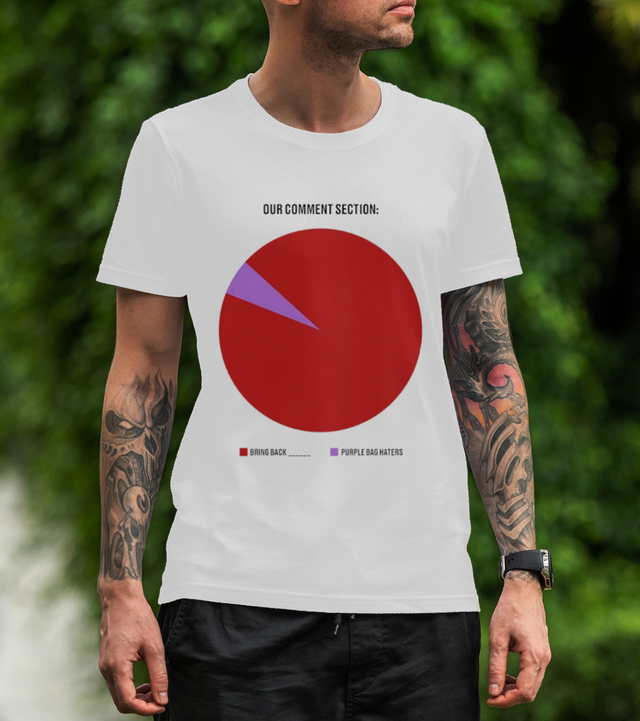 Our Comment Section Bring Back Purple Bag Haters Chart T-Shirt