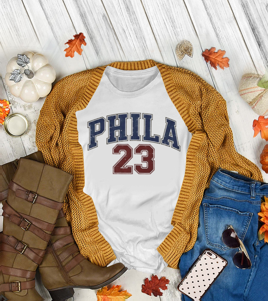 Phila 23 LeBron James Philadelphia 76ers NBA 2026 T-Shirt