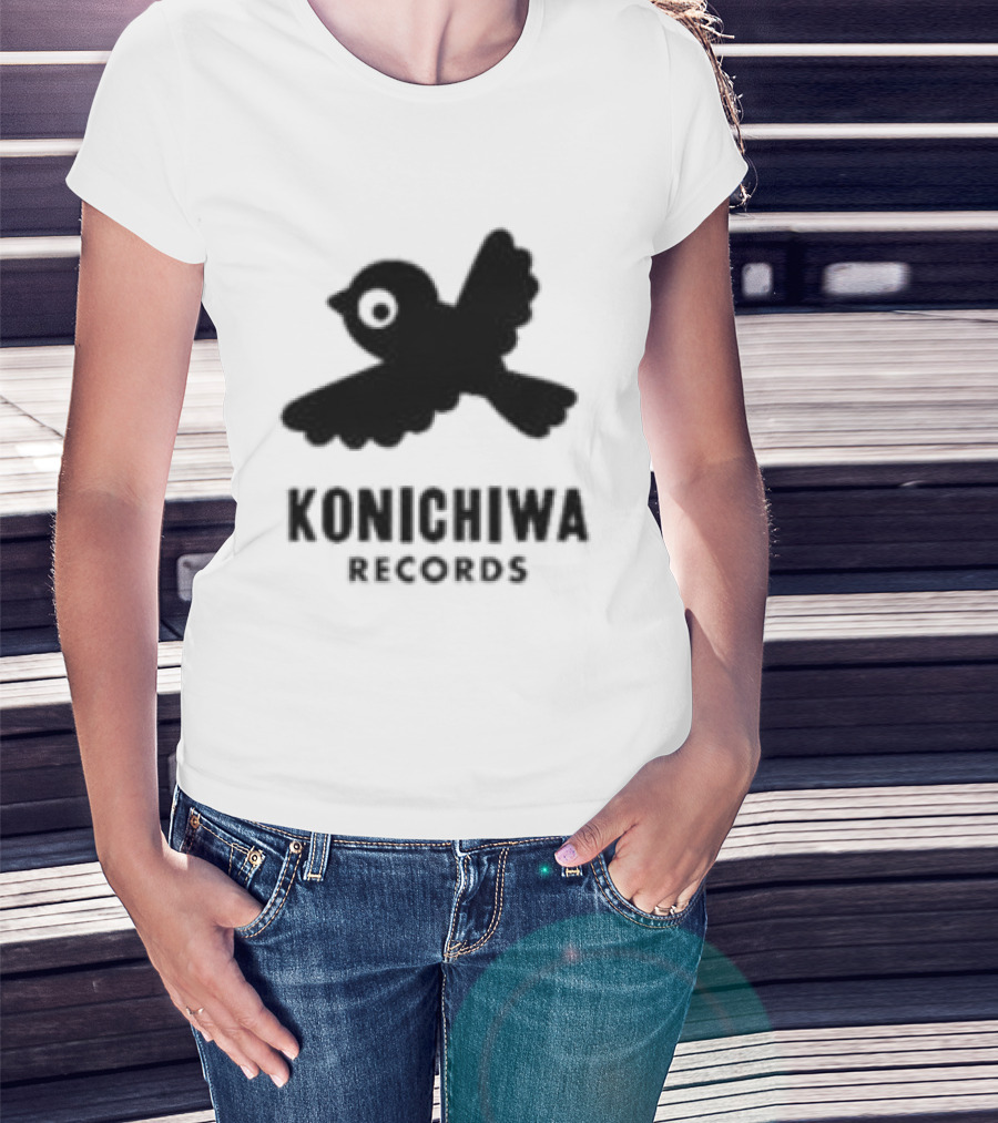 Konichiwa Records Black Bird Icon Gray Robyn Store T-Shirt