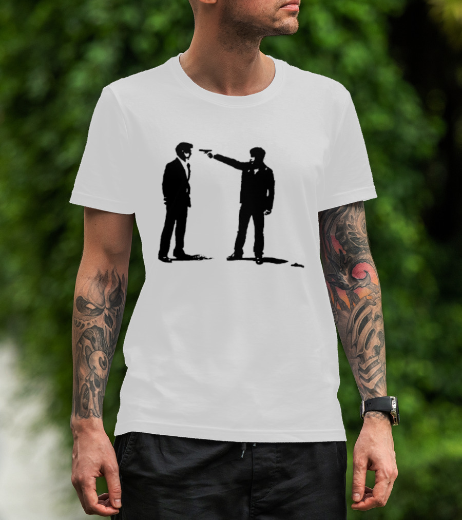 Infernal Affairs Hong Kong Crime Drama Iconic Confrontation Scene T-Shirt