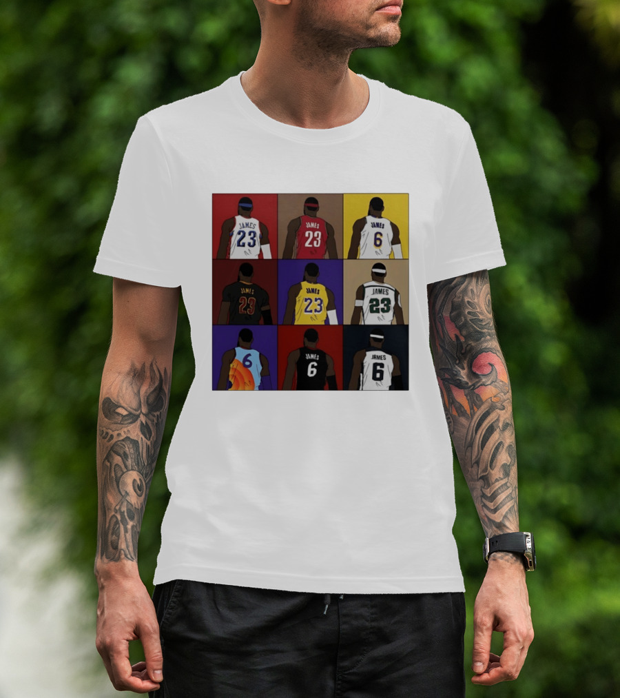 LeBron James Each Team History Philadelphia 76ers NBA 2026 T-Shirt