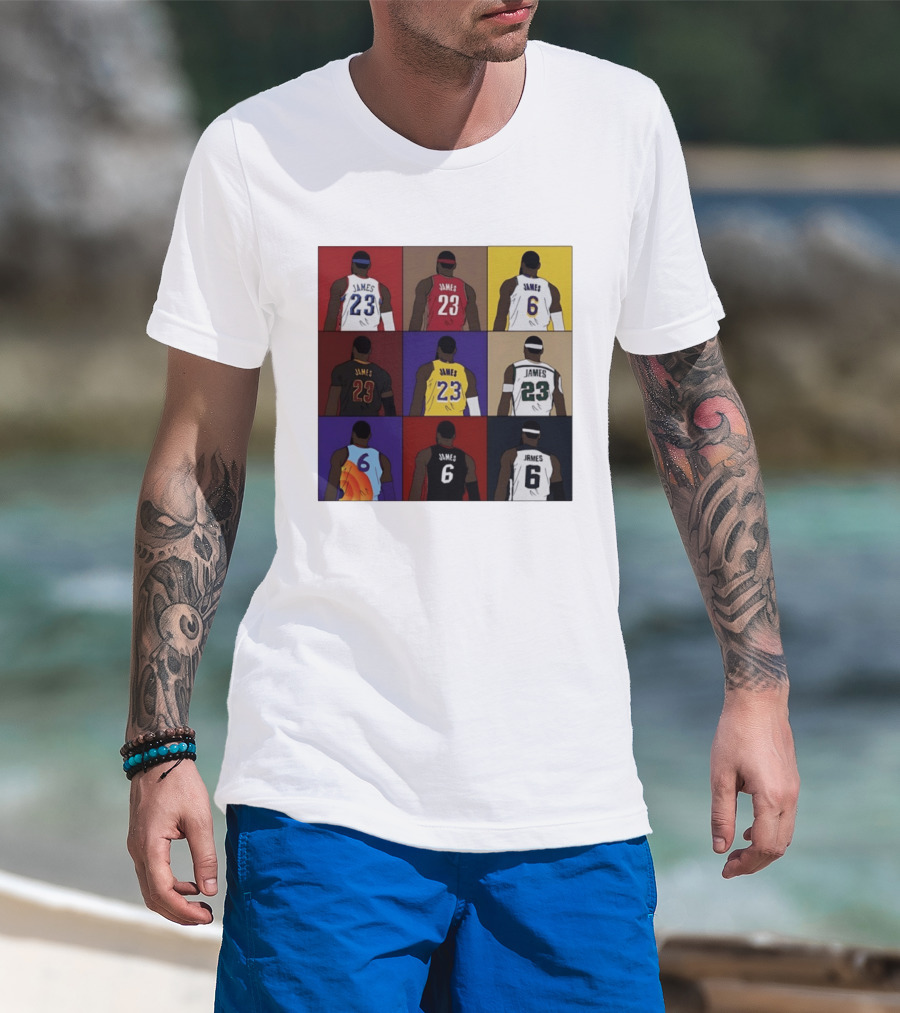 LeBron James Each Team History Philadelphia 76ers NBA 2026 T-Shirt