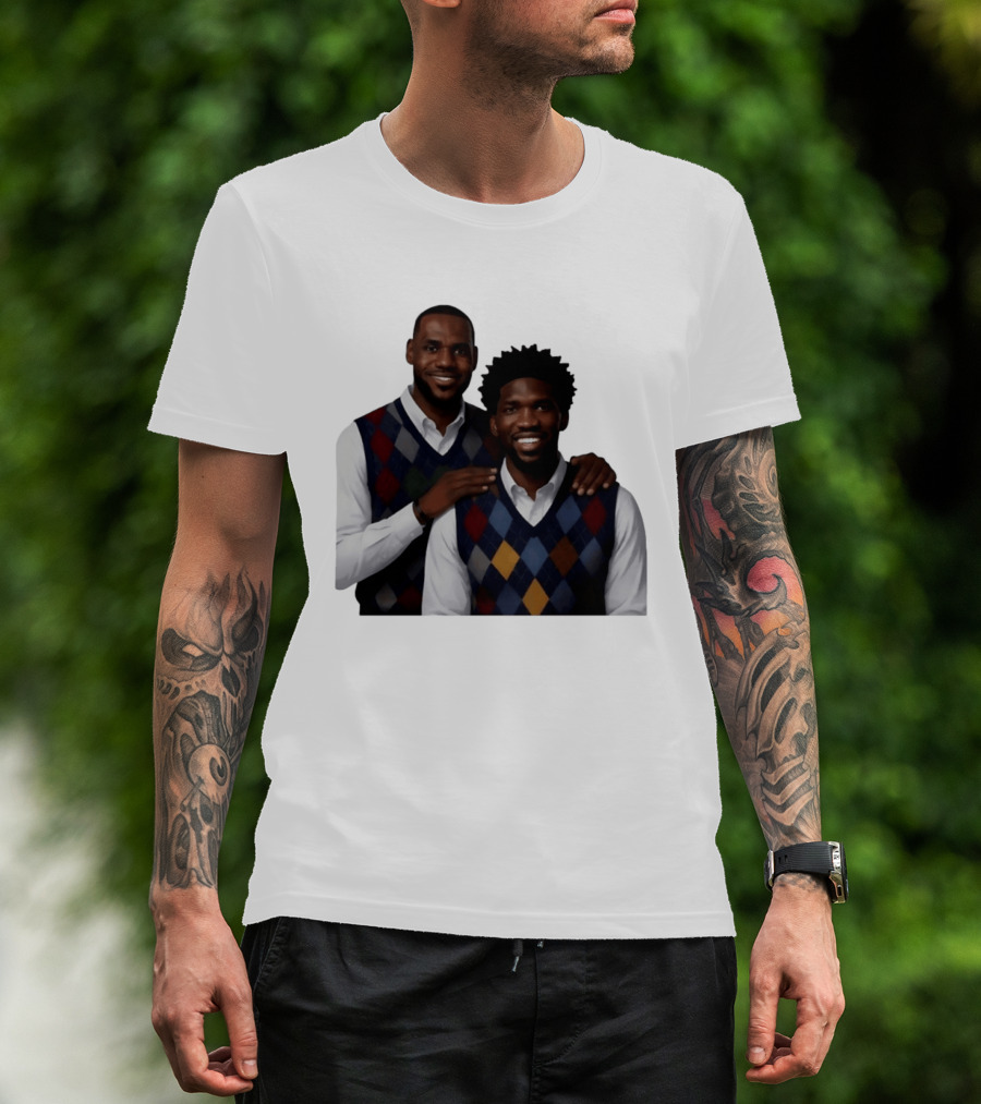 Lebron James Joel Embiid Philadelphia 76ers Step Brothers Crossover NBA Comedy T-Shirt