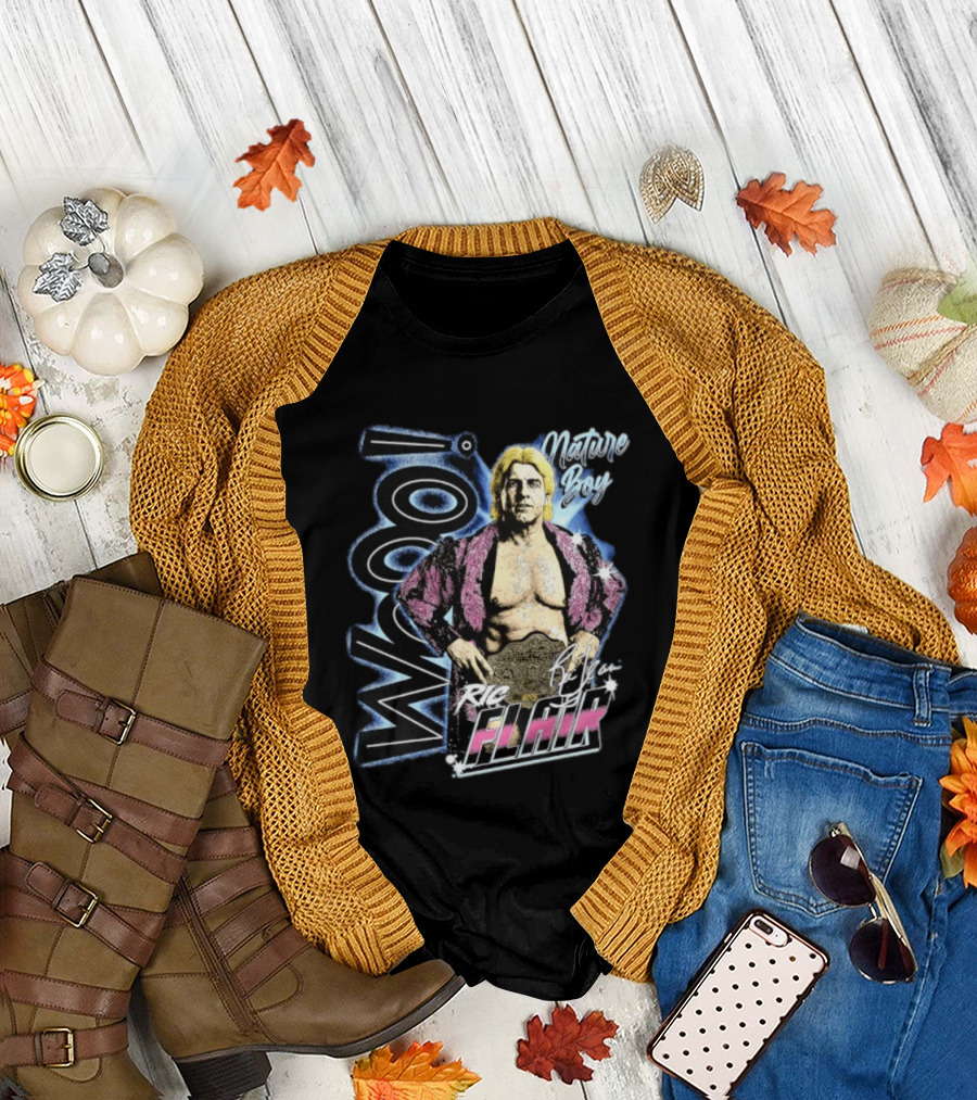 Ric Flair Nature Boy Wooo Wrestling Flair WWE T-Shirt