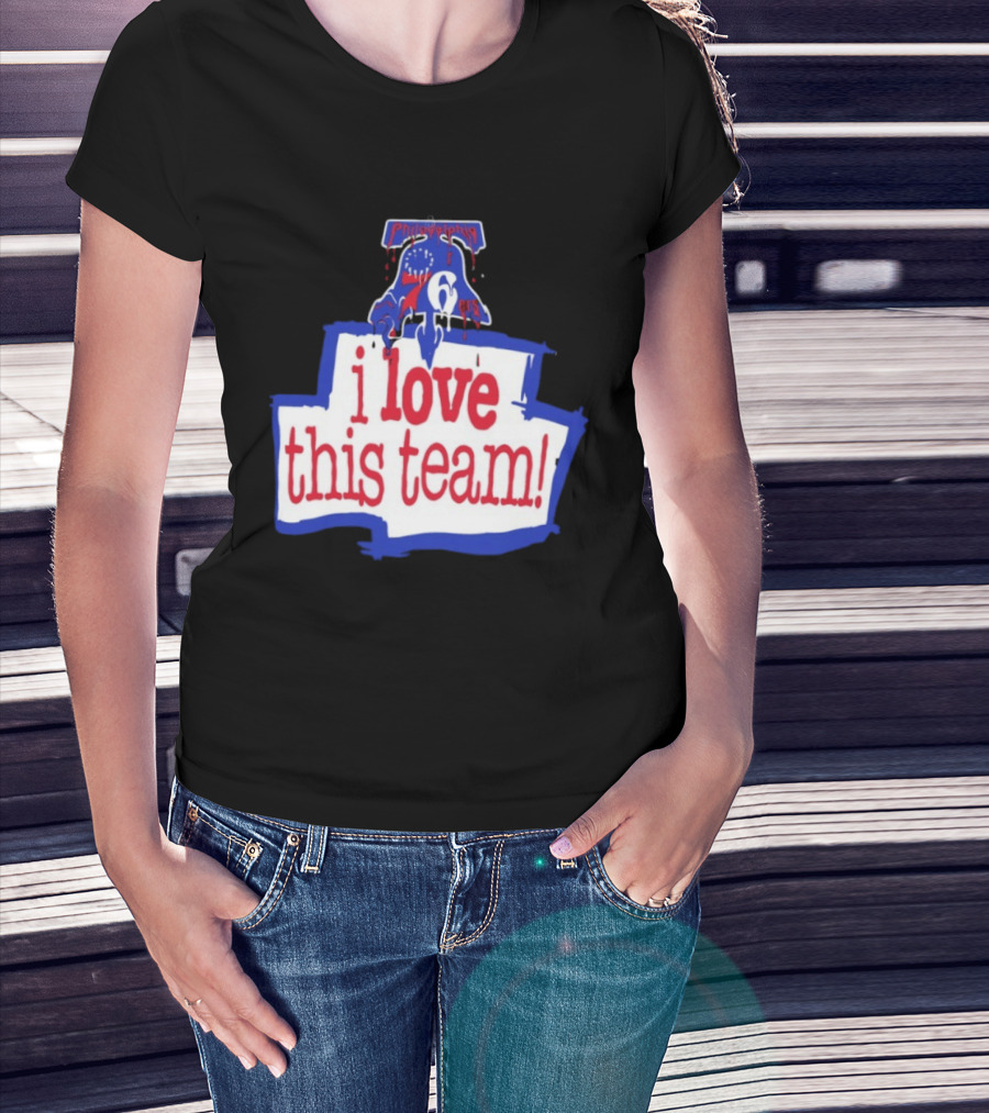 I Love This Team Philadelphia 76ers Basketball 23 LeBron James T-Shirt