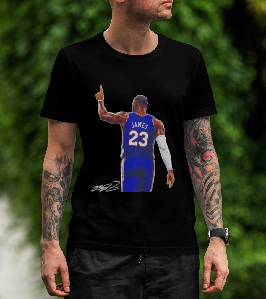 LeBron James 23 Philadelphia 76ers Jersey Iconic Basketball T-Shirt