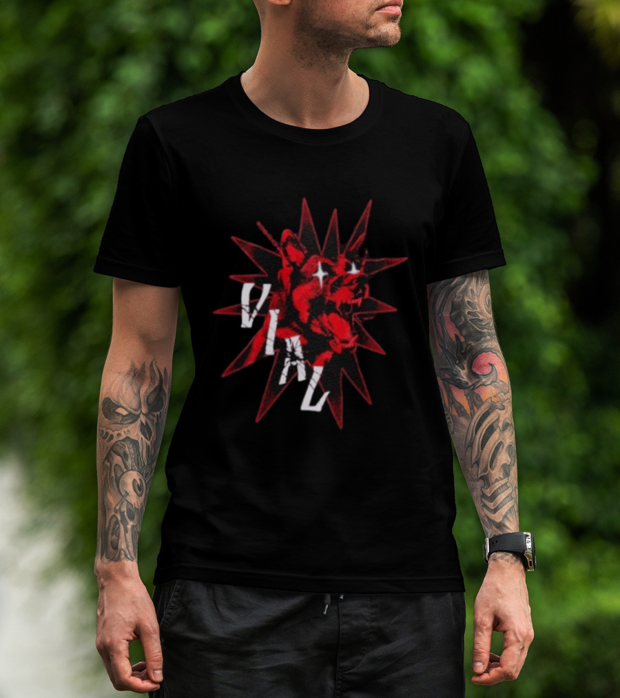 Vial Doberman Dog Edgy Streetwear Fashion T-Shirt