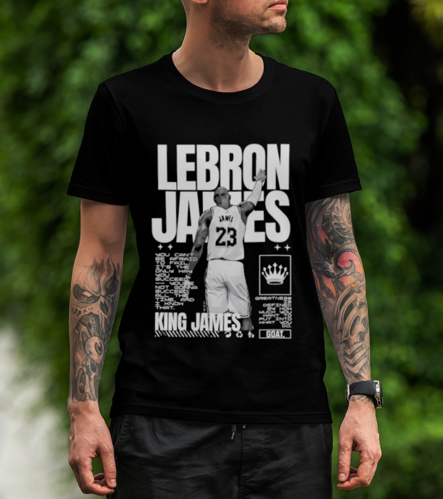 LeBron James Philadelphia 76ers King James NBA Goat 2026 23 T-Shirt