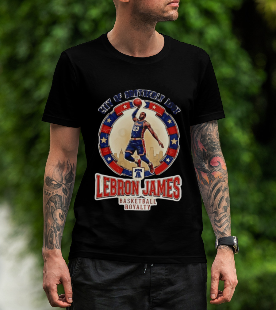LeBron James City Of Brotherly Love Basketball Royalty Philly T-Shirt