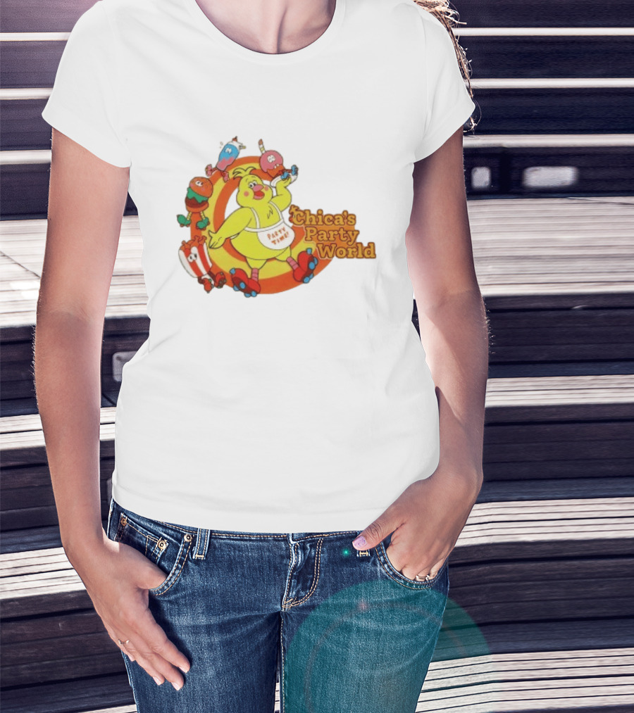 Chica's Party World Party Time Chica Five Nights At Freddy's T-Shirt